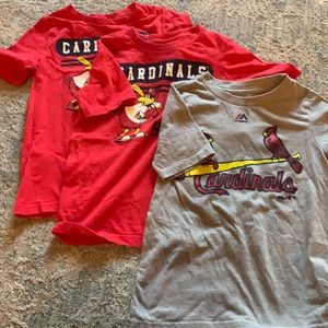 Set of three St. Louis Cardinals shirts